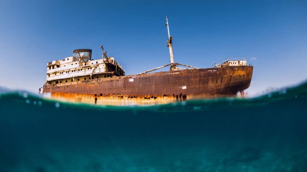 shipwreck in lanzarote